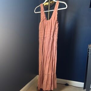 Elegant Pink Sleeveless Dress